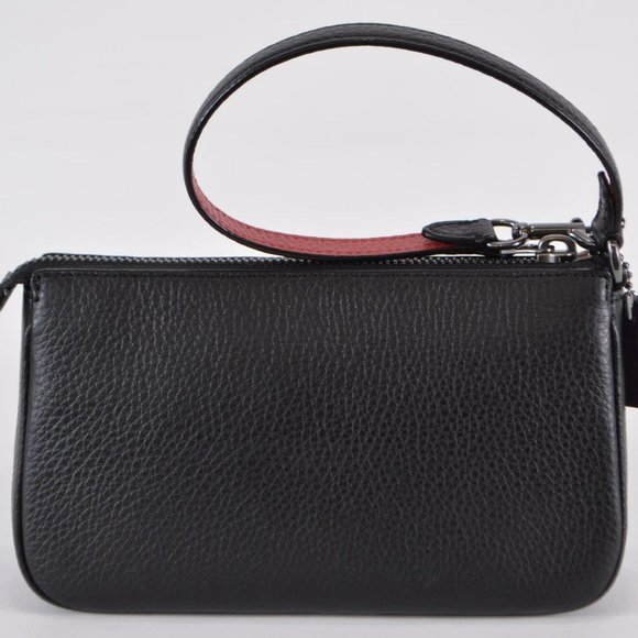 NWT Coach Black Leather Rainbow Horse Buggy Nolita 10 Wristlet Purse Bag - Picture 6 of 11